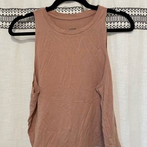 Like new girlfriend collective tan tank top